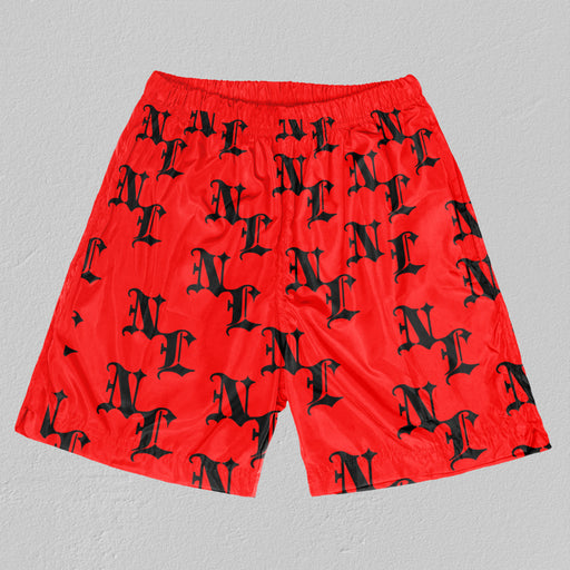 Red (Double-layer mesh) shorts Black NL