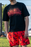 Red (Double-layer mesh) shorts Black NL